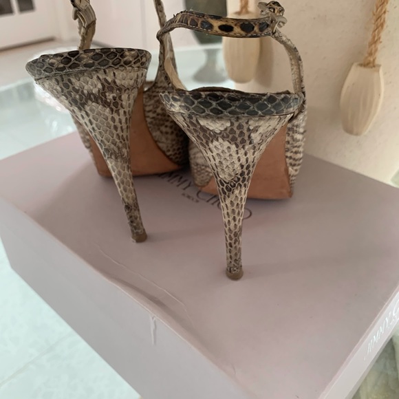Jimmy Choo “Elaphe” Platform Sandals - Picture 5 of 6